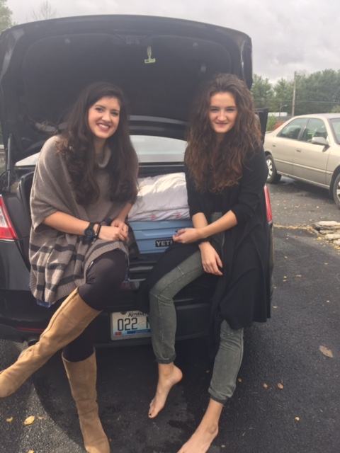 The car is was all packed up and off we went!