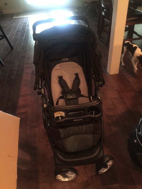 I was living my best life testing this stroller out! haha