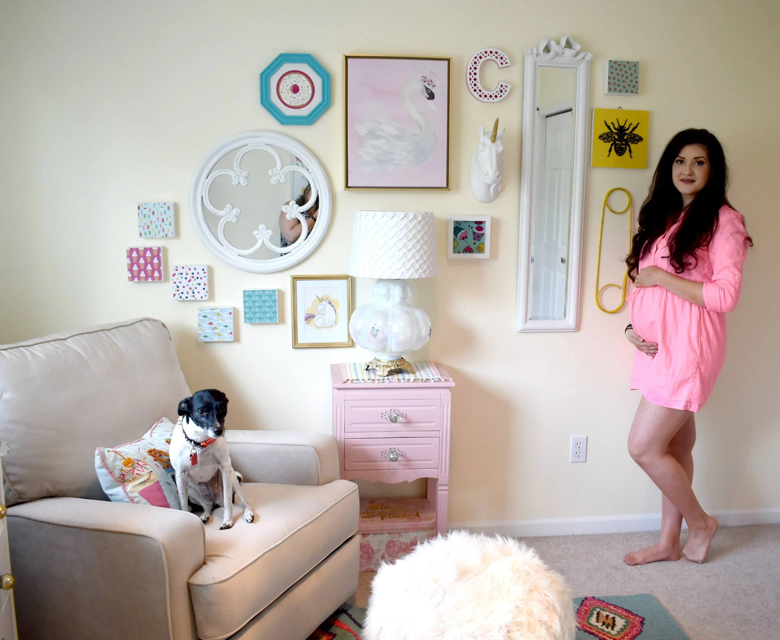 Photo Credit to Tori Menke Photography Mia really wanted to be in some of the pictures with her baby sister. Also: she has already claimed her chair haha