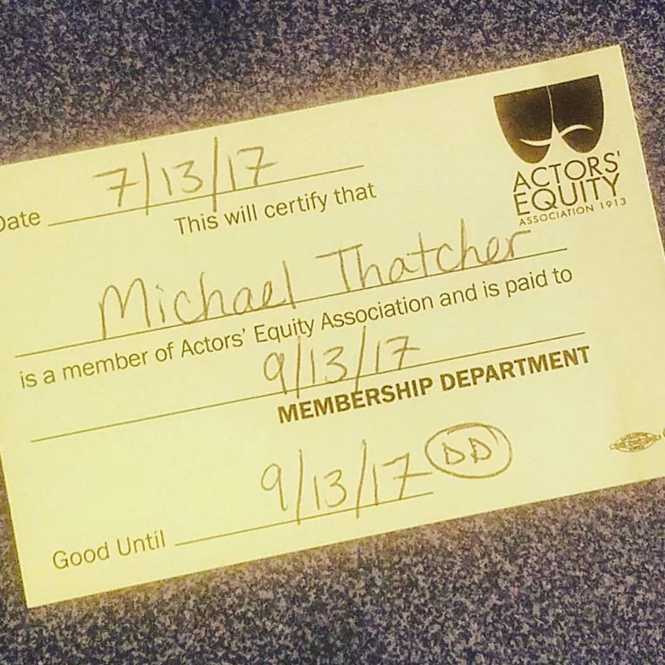 Joined Actors' Equity Association