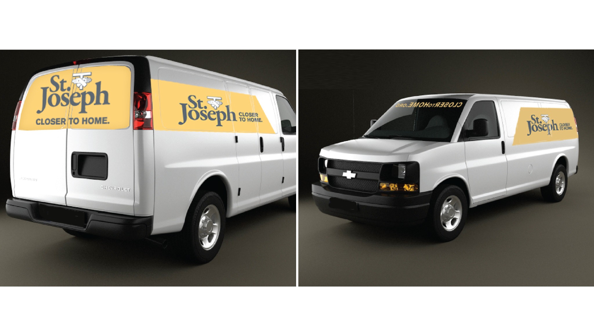  Another Version of the Hospital Logo and Graphics on a Van 