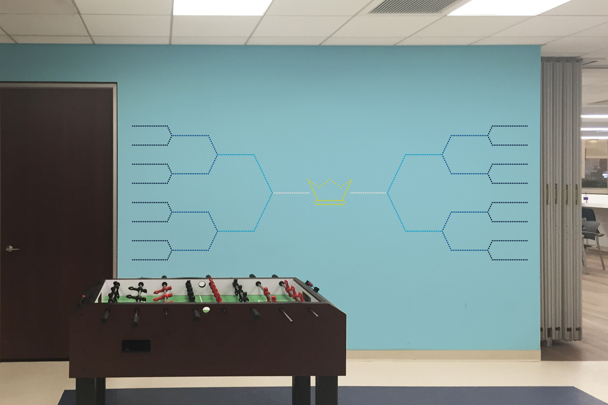 GAME ROOM TOURNAMENT WALL