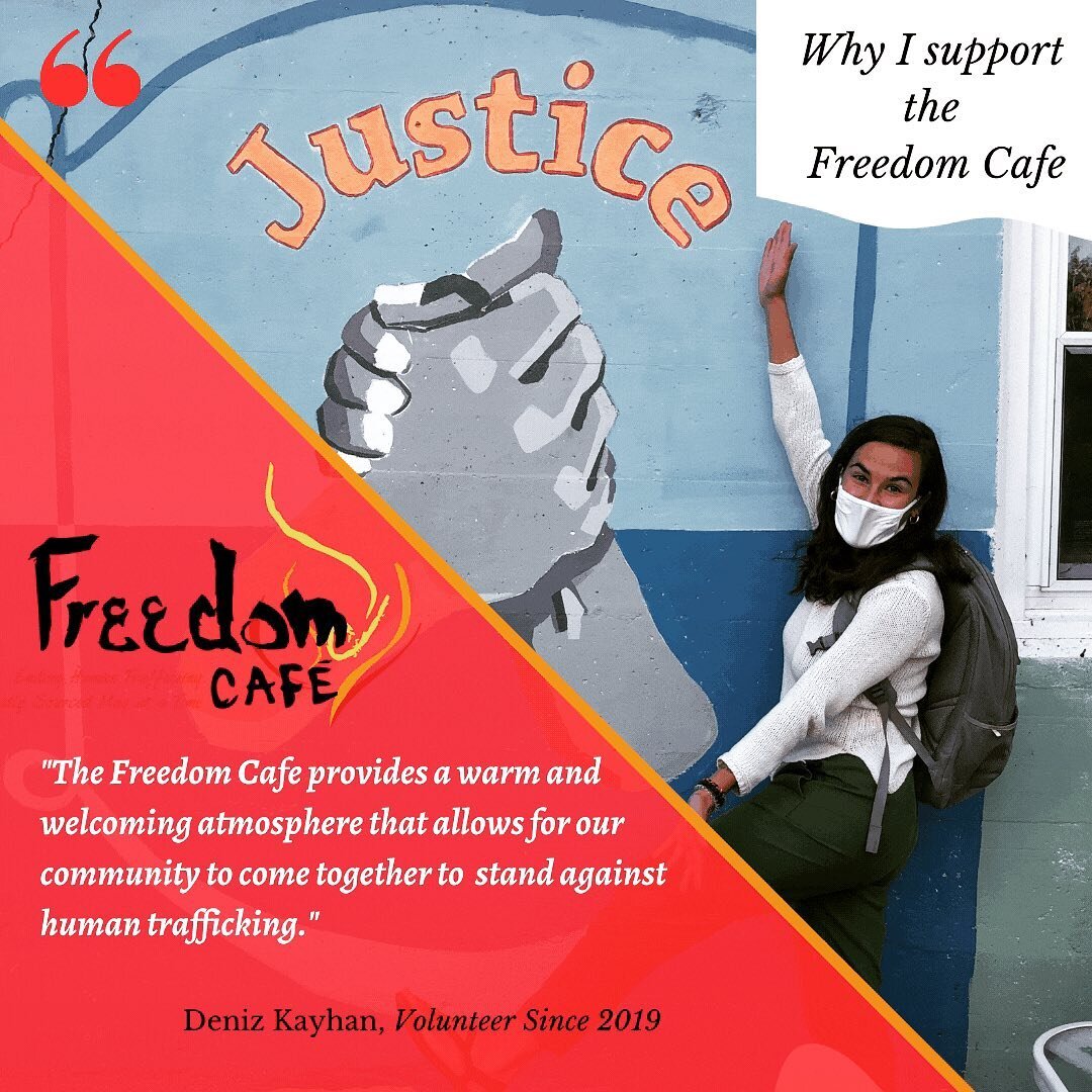 &quot;I decided to become involved with the Cafe because I am passionate about social justice and finding innovative ways to combat social issues. Human trafficking influences a variety of individuals across the globe and I wanted to be part of the c