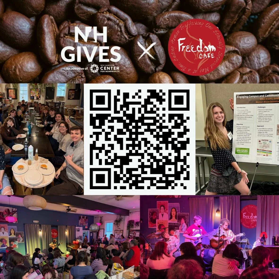 Freedom Cafe is participating in @nhgives June 9-10!

For the next 24 hours, you have an opportunity to help The Freedom Caf&eacute; expand educational programming, develop future advocates, strengthen community engagement, and grow the movement to e