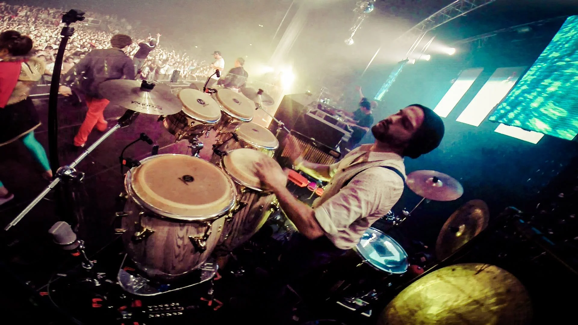 On stage w/ CM & Deluxe