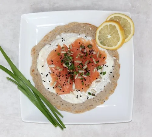 Buckwheat Pancakes with Delicious Savoury or Sweet Toppings