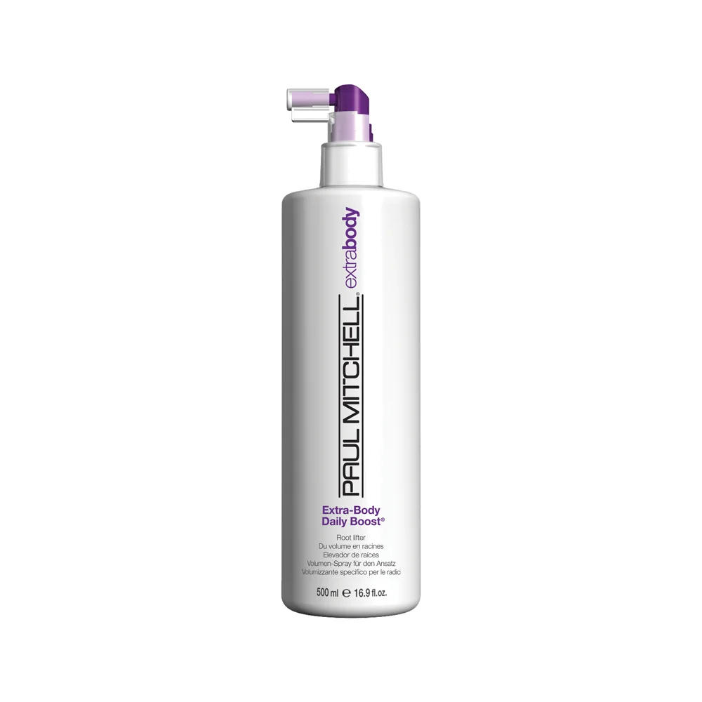 extra body daily boost - a lightweight volumising spray that gives a firm hold