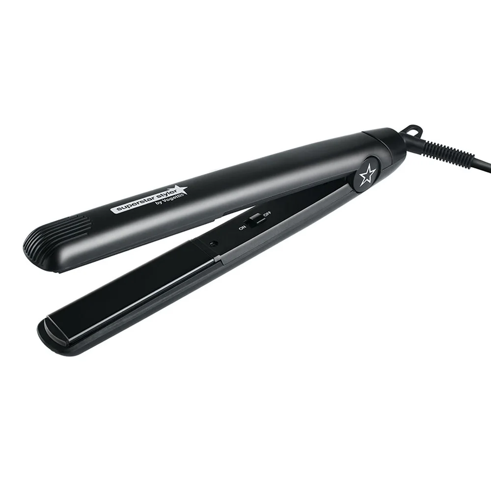 Vogetti Super Star Styler Straightening Irons - controlled temperature to 210˚c with auto shut off after 50 minutes. Has a rounded edge so can also be used for creating gorgeous curls.