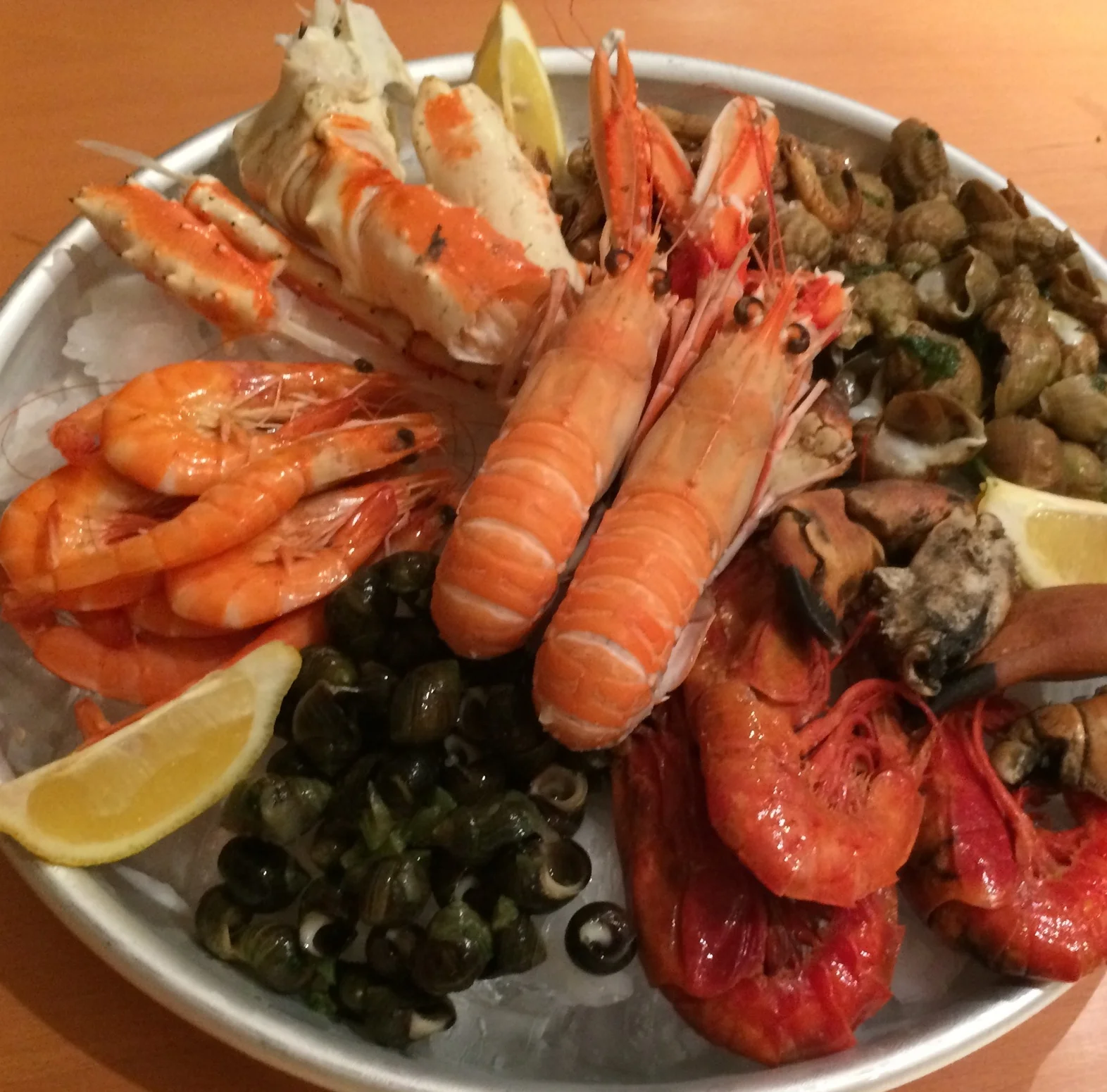 Fruits de mer  à la maison