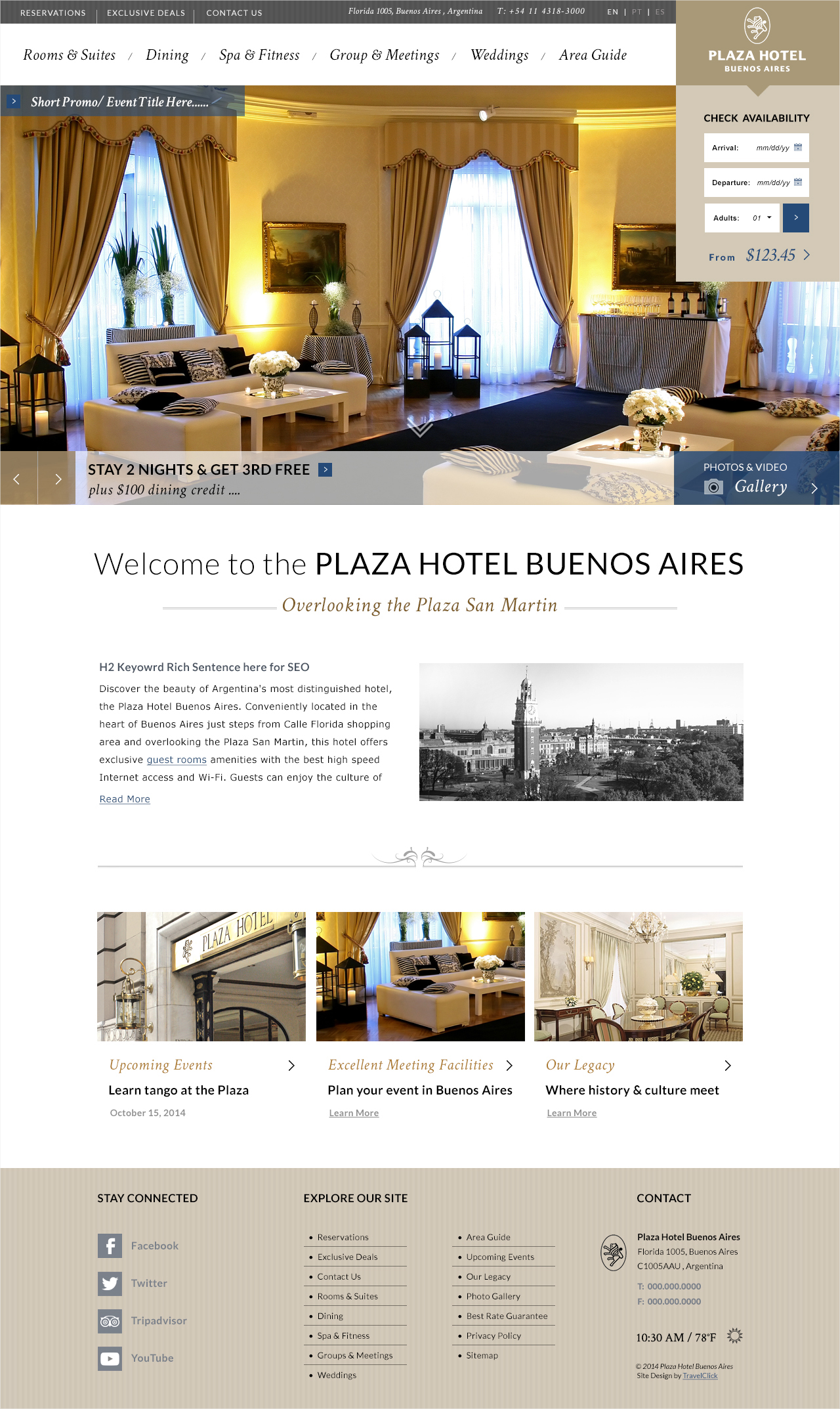 Website Design Plaza Hotel Buenos Aires (Copy) (Copy)