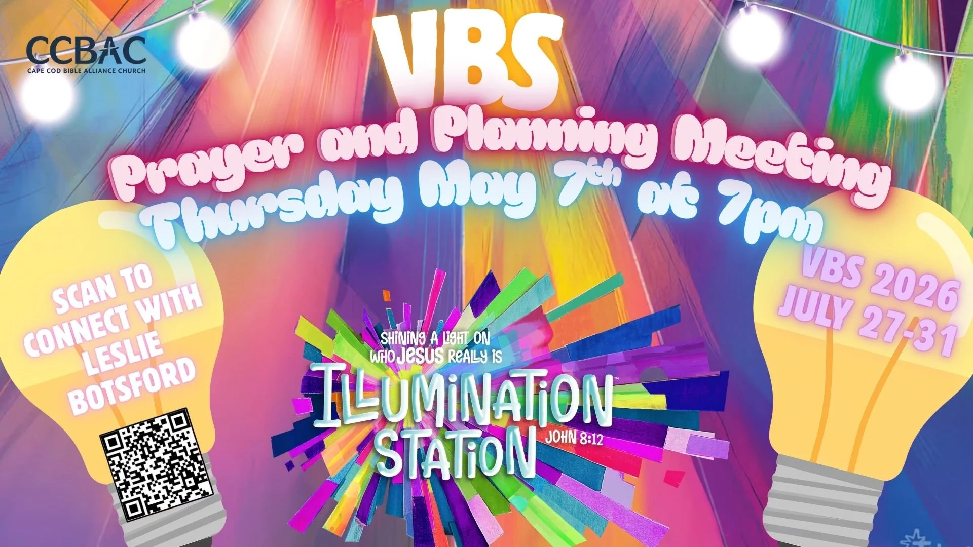 VBS Prayer and Planning Meeting Thursday, March 26 at 700 pm Church family, it’s time to begin preparing our hearts for this summer’s VBS! As we look ahead, we want to start the most important way.jpg