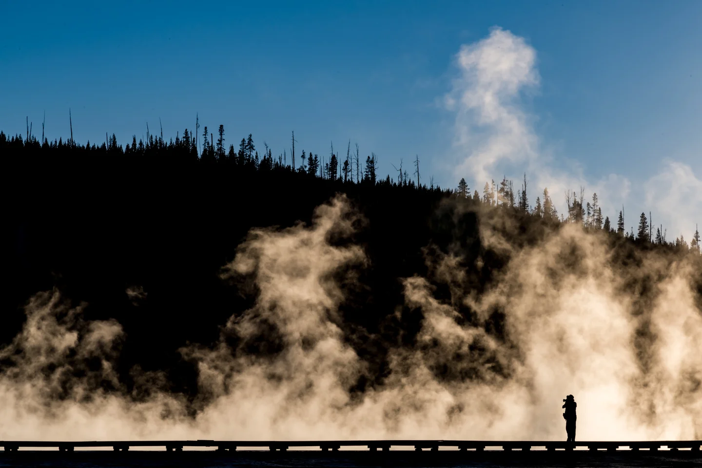 Photographing at Grand Prismatic