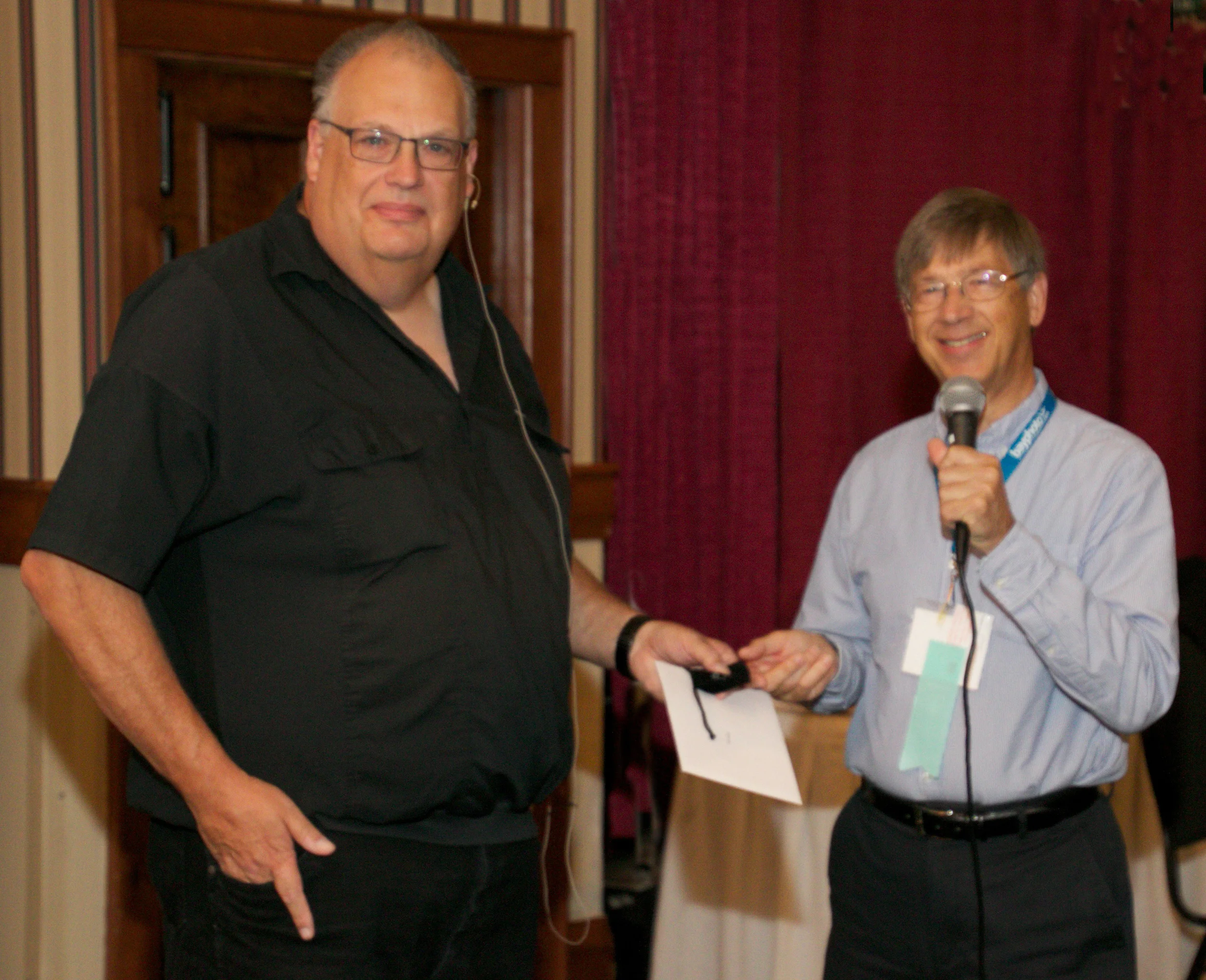 Jeffrey being introduced by Gerry