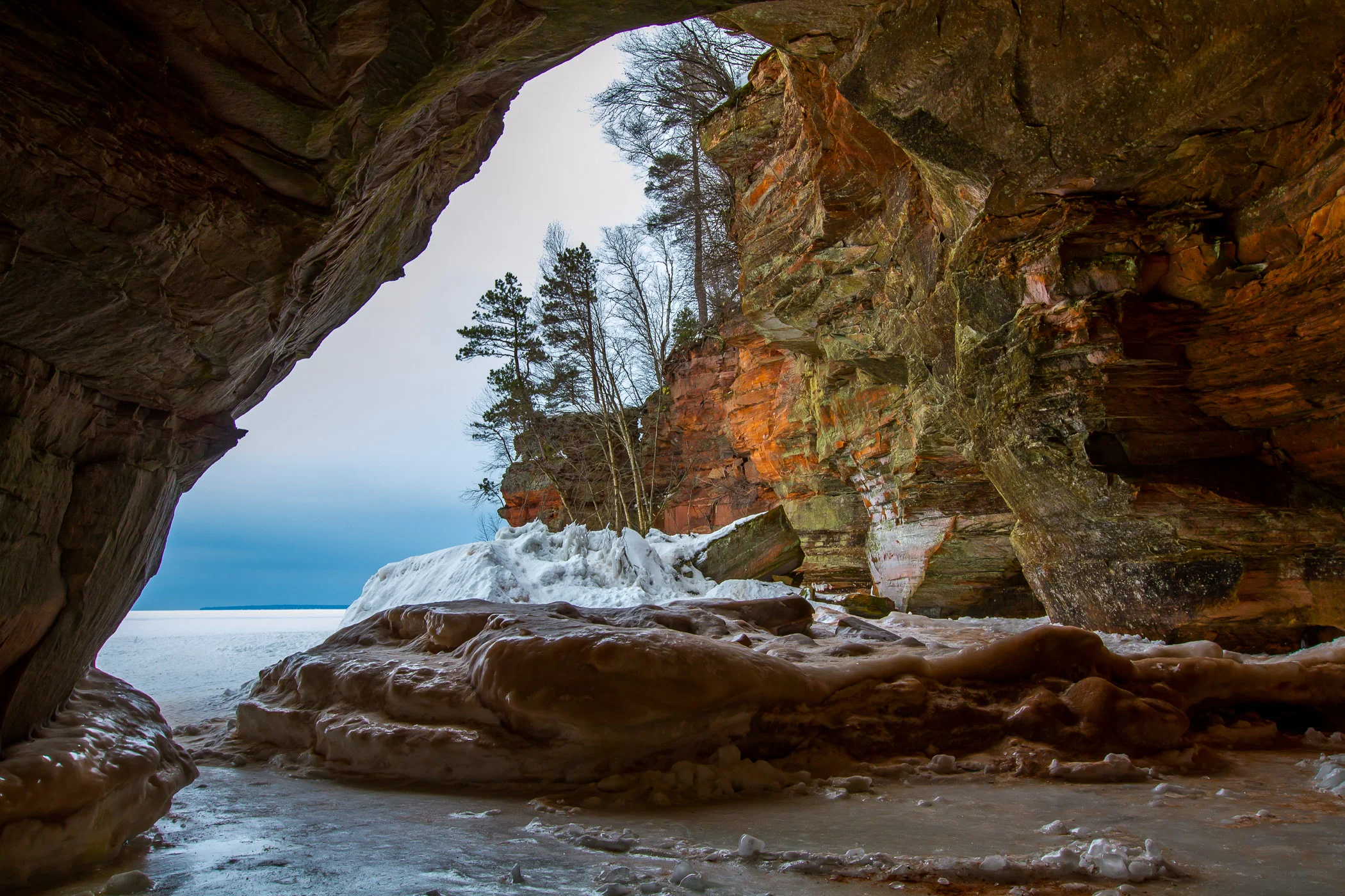 Lake superior Ice Caves