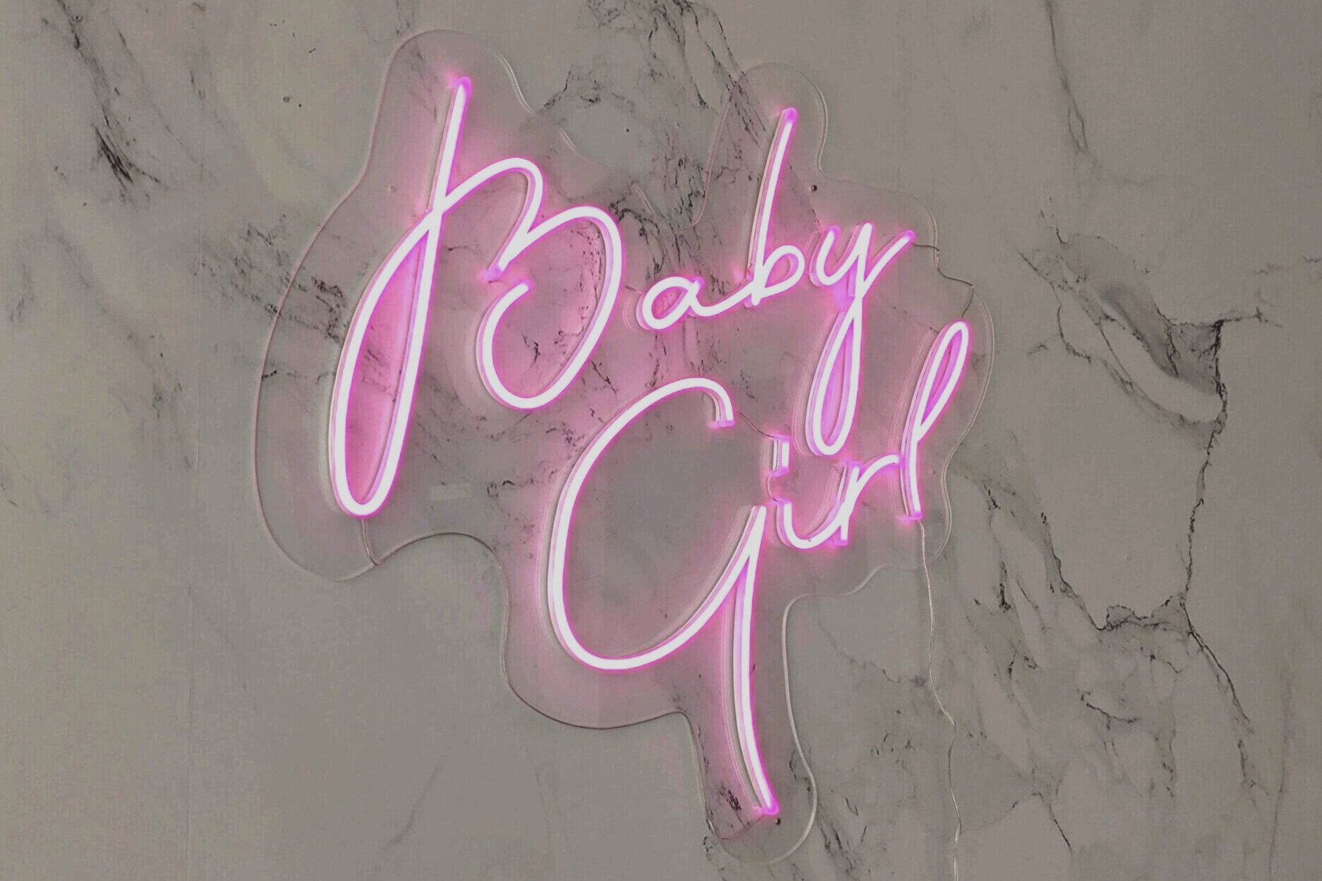 baby girl neon sign