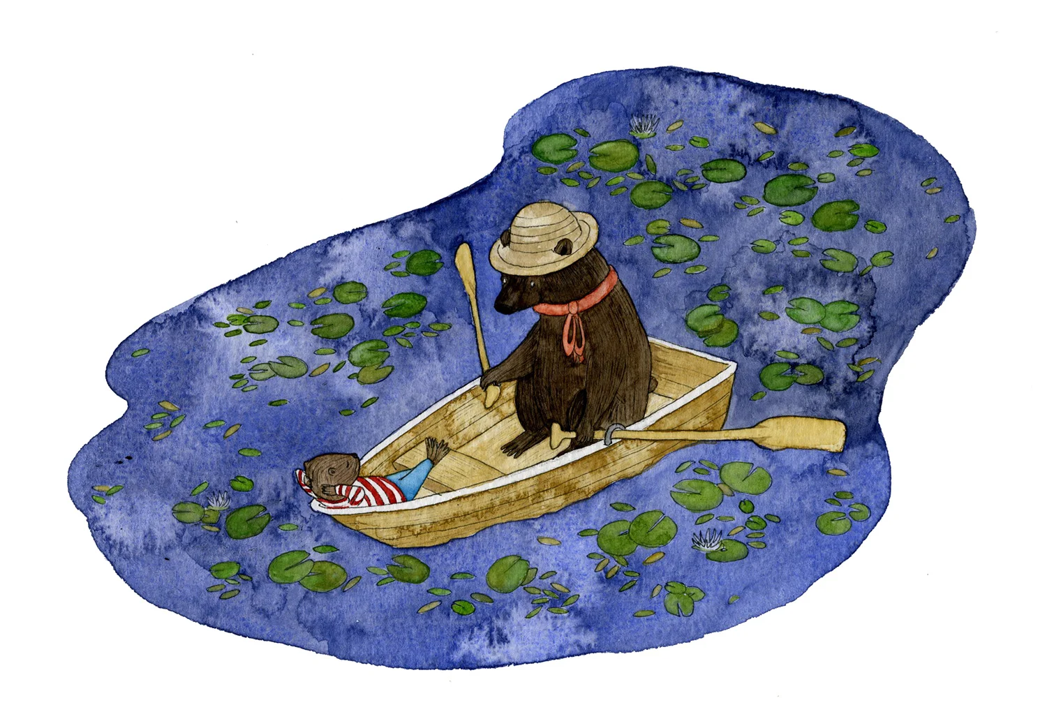 Row boating at Camp Wandawega