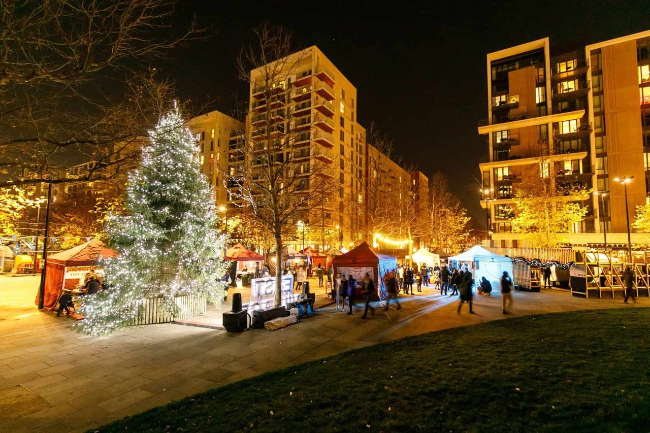 East Village Christmas LIghts Switch On