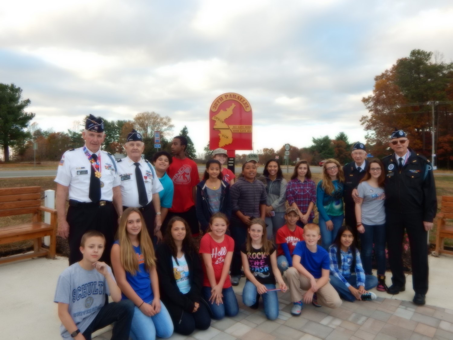 Two teachers found that their school was on the 38th parallel, so they worked with the students to build a memorial garden!