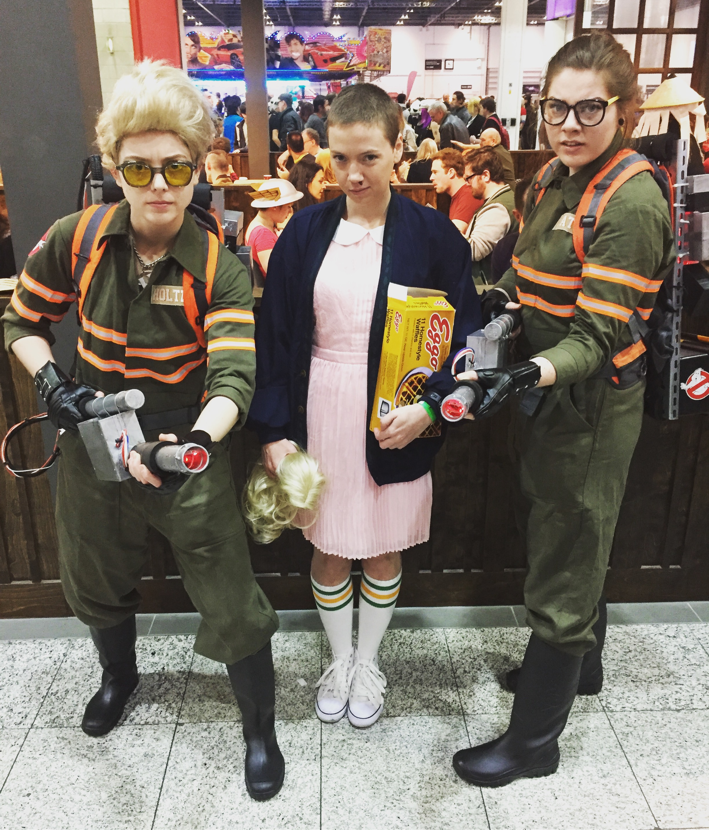 Amazing Eleven cosplayer, complete with Eggos!