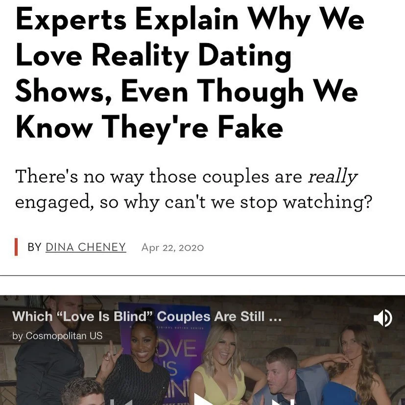 Admit it, you&rsquo;re one of the millions addicted to #realitytv #dating shows. To understand why, read my latest article in @goodhousekeeping Thanks to experts including @marisatcohen @kinseyinstitute  for insights. Here&rsquo;s the link: https://w