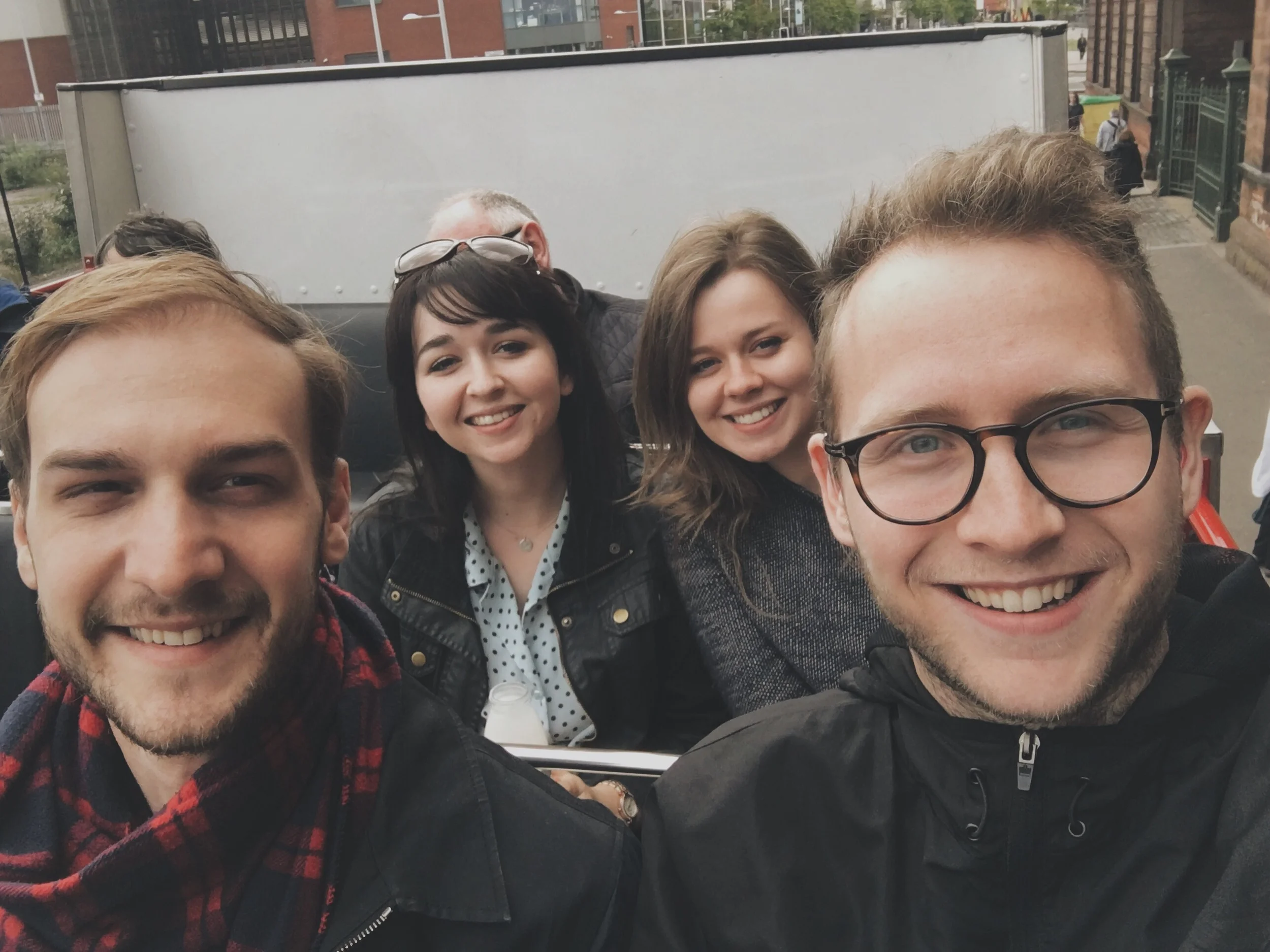 Being tourists in Belfast.