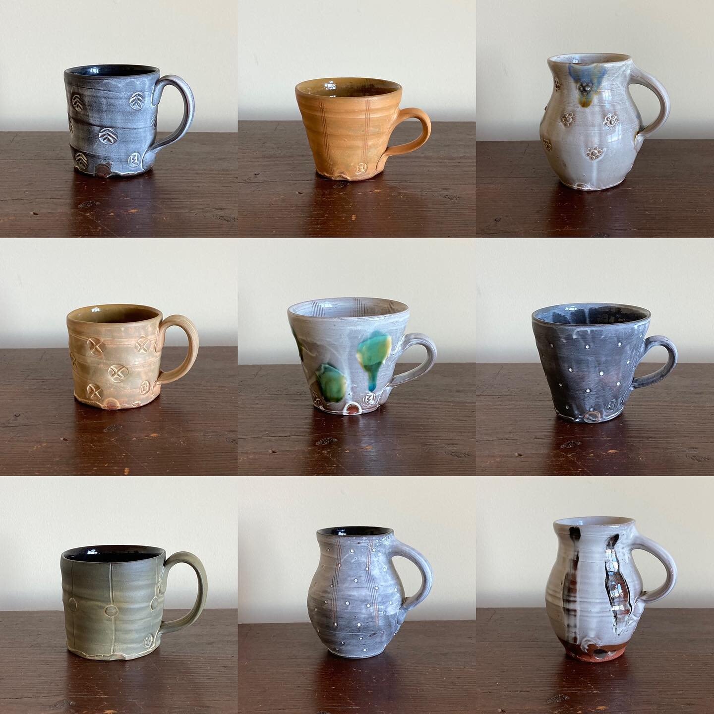 In the past I&rsquo;ve strived for a really cohesive body of work, but this making cycle has been all about exploration as I try out new materials and surfaces. Here&rsquo;s a small sample of the variety of mugs I&rsquo;m packing up for  @stcroixvall