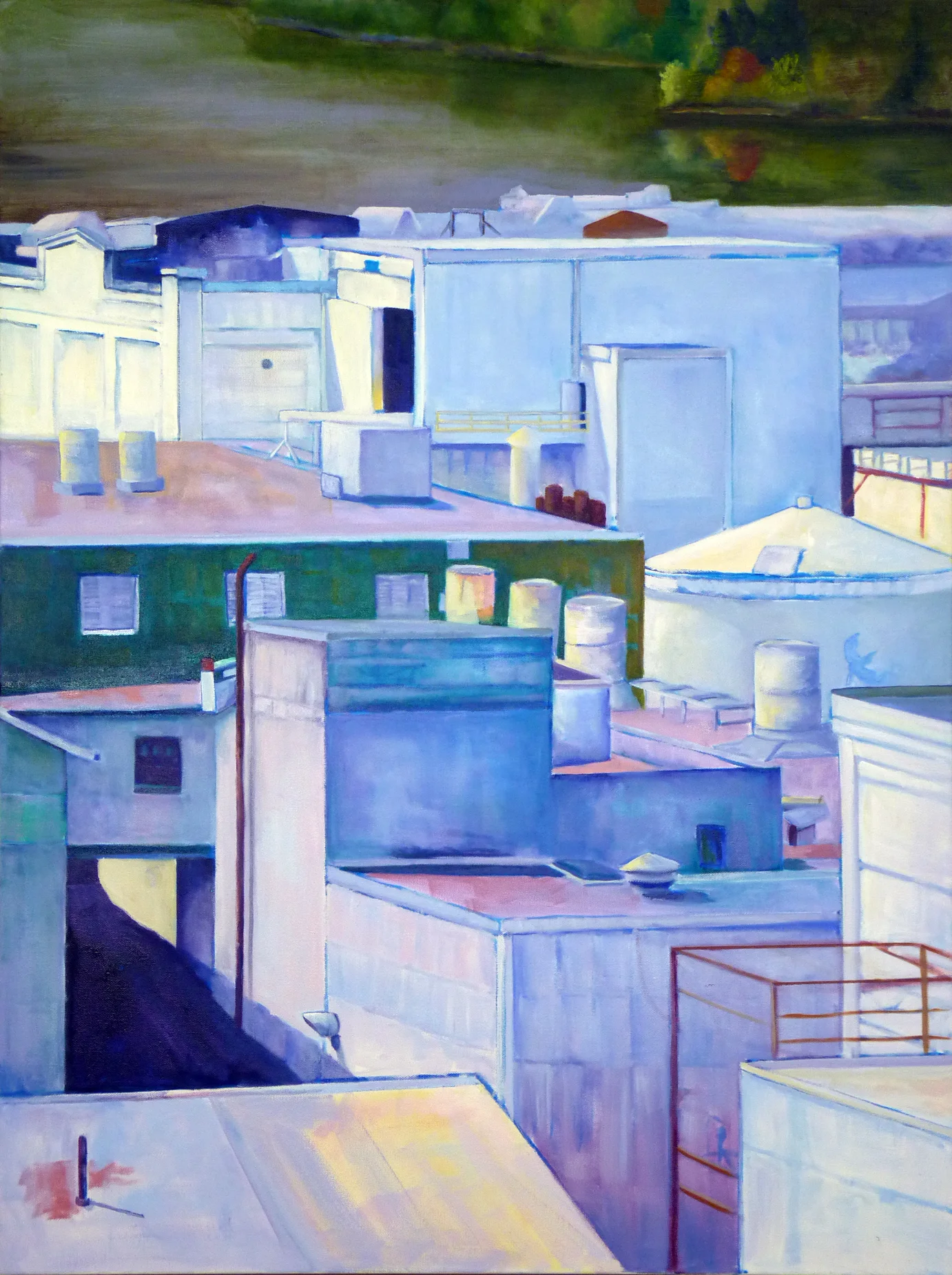 "I Never Made it to Santorini" oil, 40"x30"