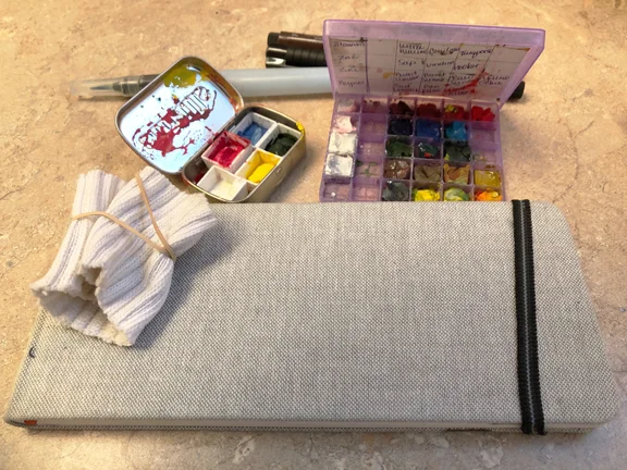 Winter sketching kit…
