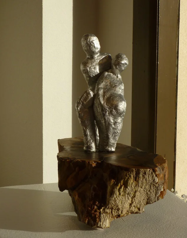 Archetype: Perfect Mother. Metal and petrified wood