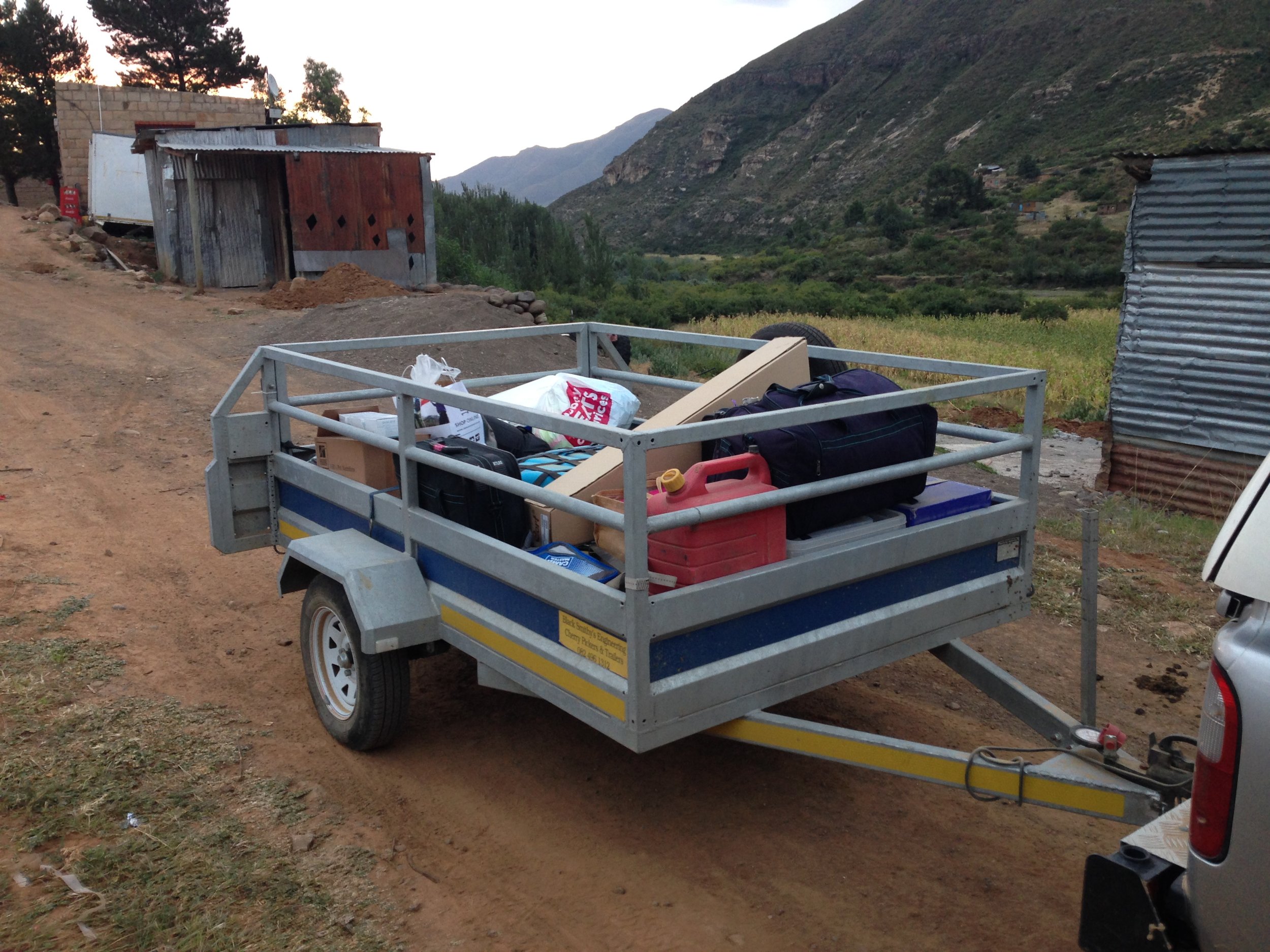 Our trailer being put to good use