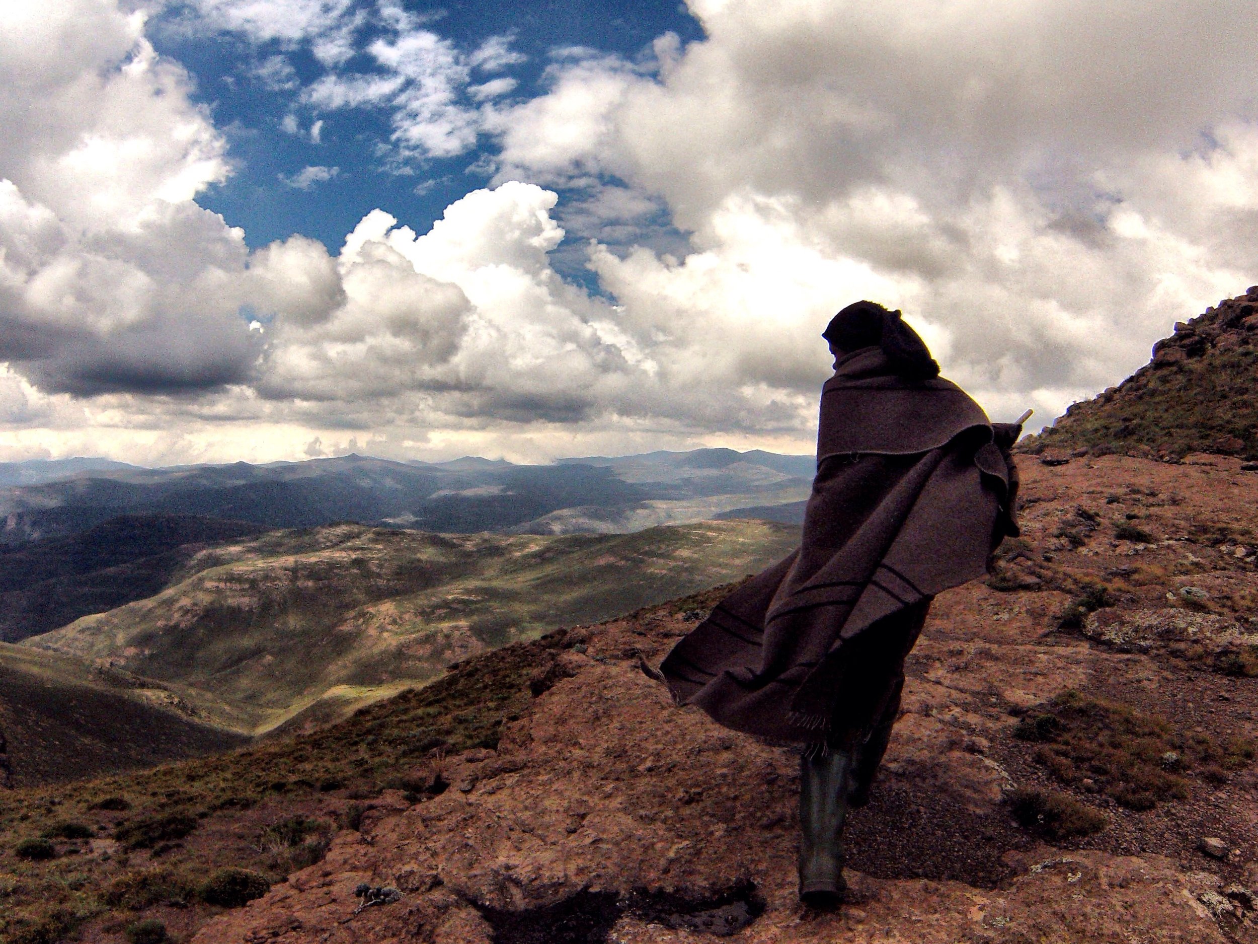 The peak of Thaba Putsoa is the highest peak in our area, at around 2900m. Only a few shepherds, and anyone who wants to do the FKT, wander up to its peak!