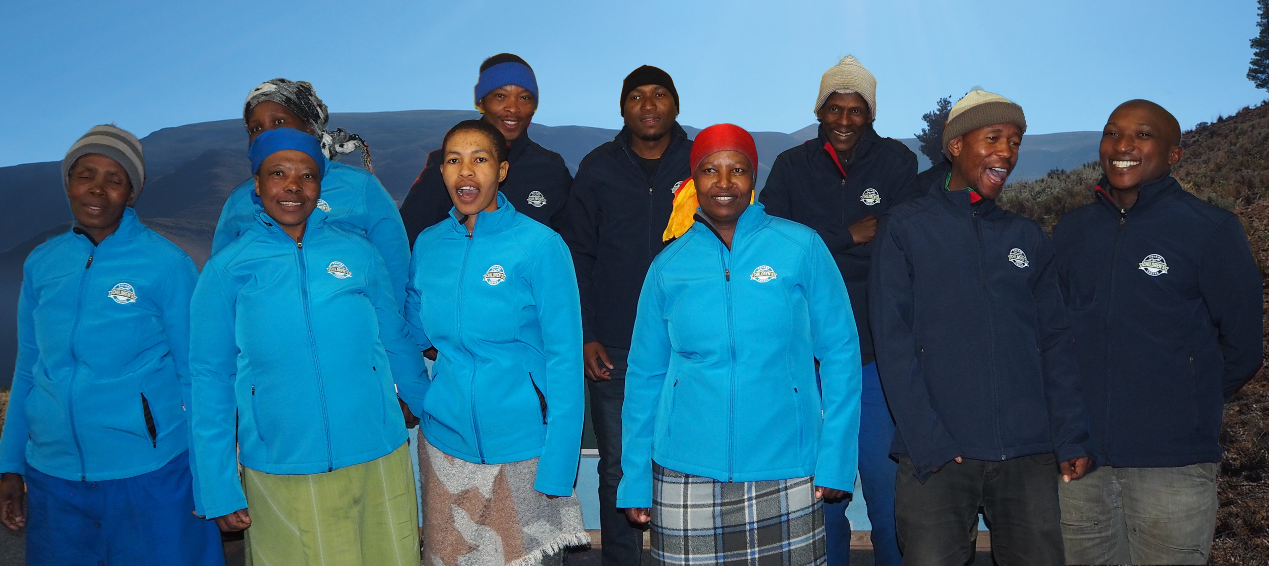 A few of our staff, very happy and looking good in their new jackets!