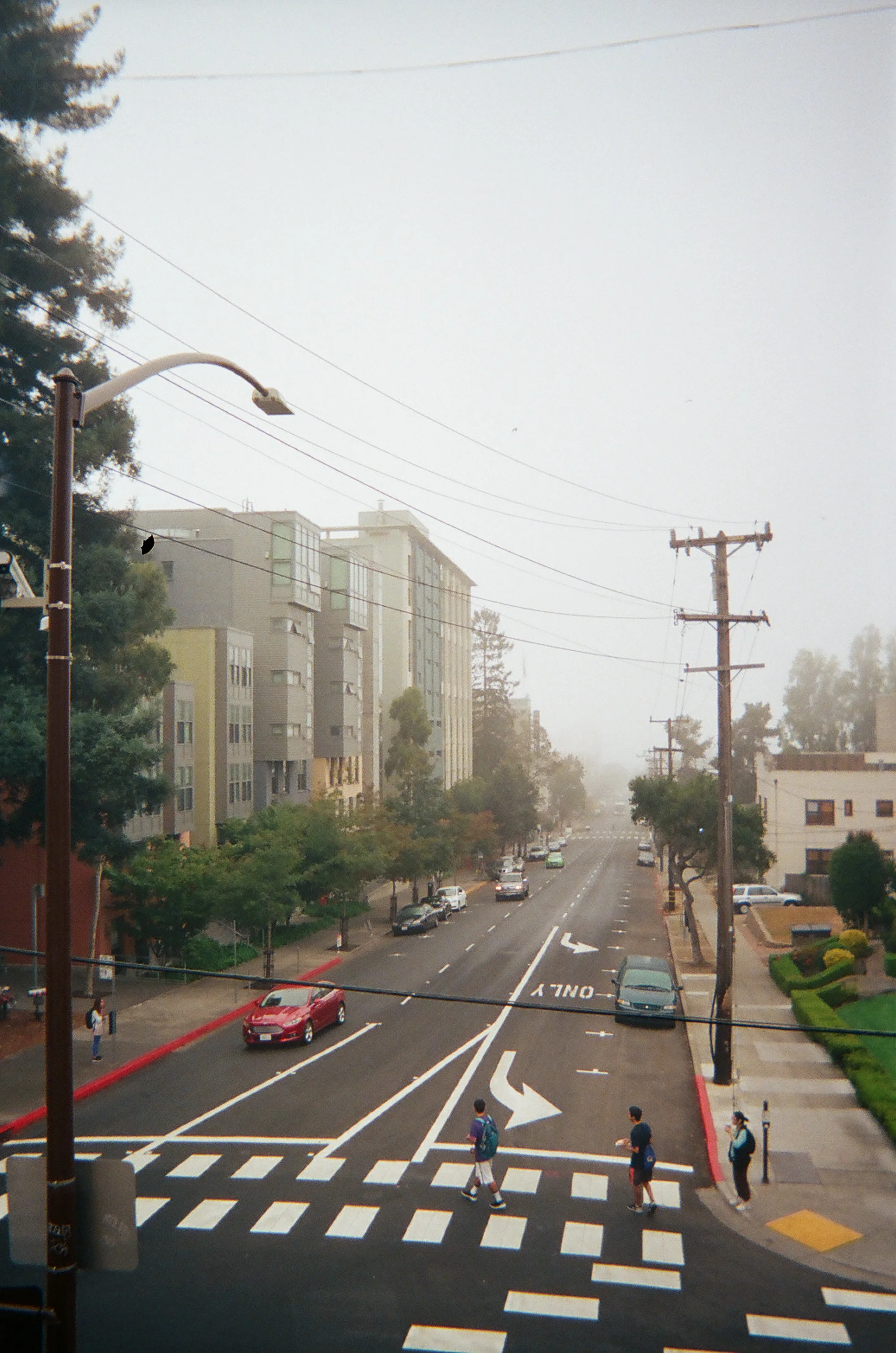 Durant Ave from the Fire Escape . Berkeley, CA.