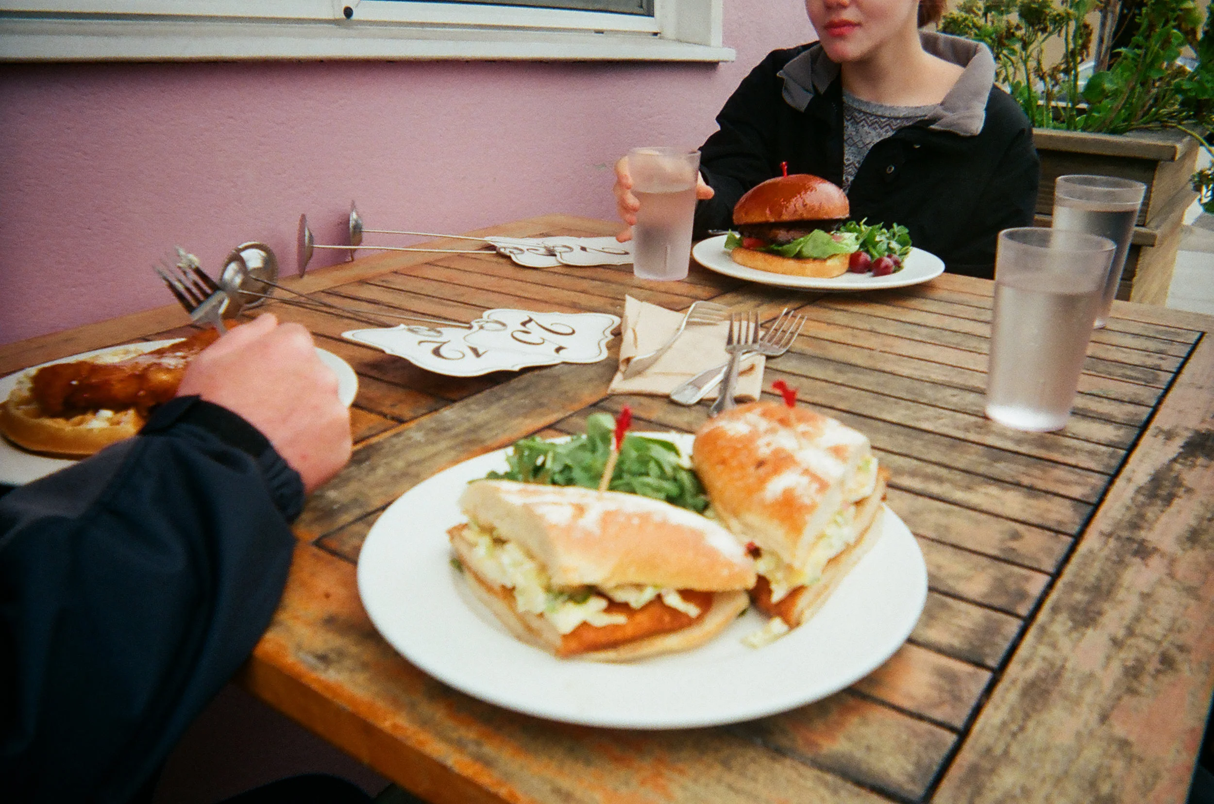 Sunday Lunch at Beachside Cafe . San Francisco, CA. 