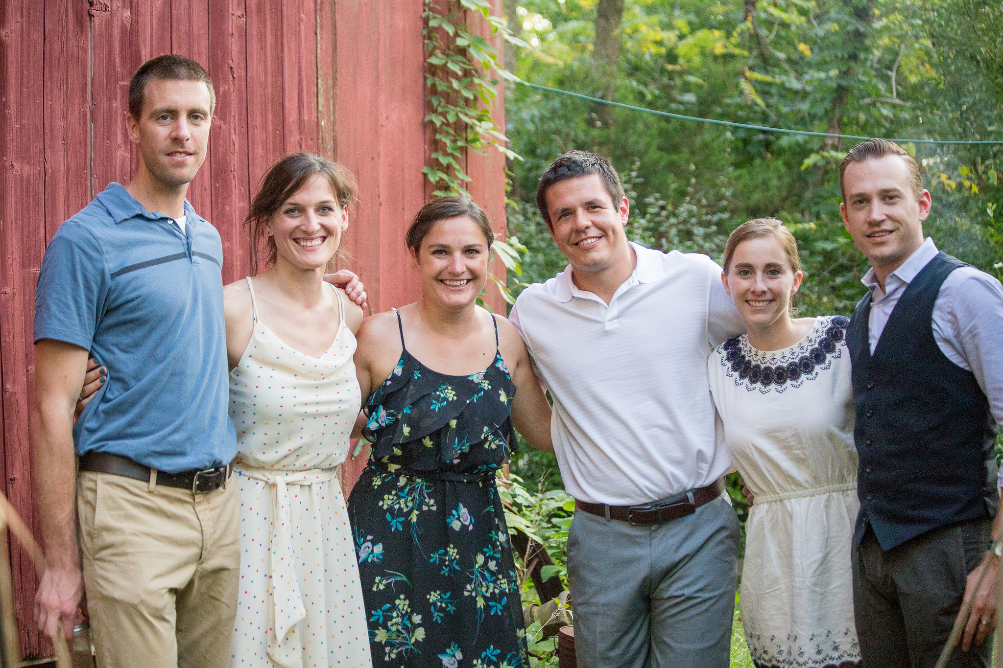 The distressed exterior texture of a barn makes a memorable backdrop for photos