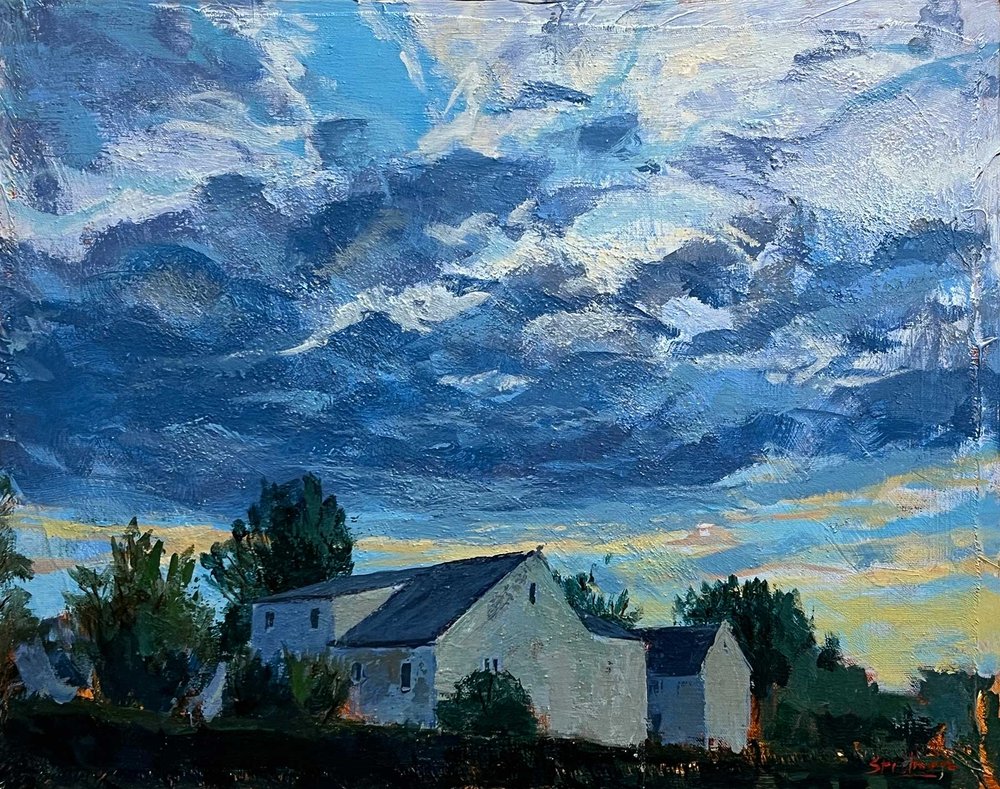  Big Sky, acrylic on wood panel 16” x 20” $1000. 