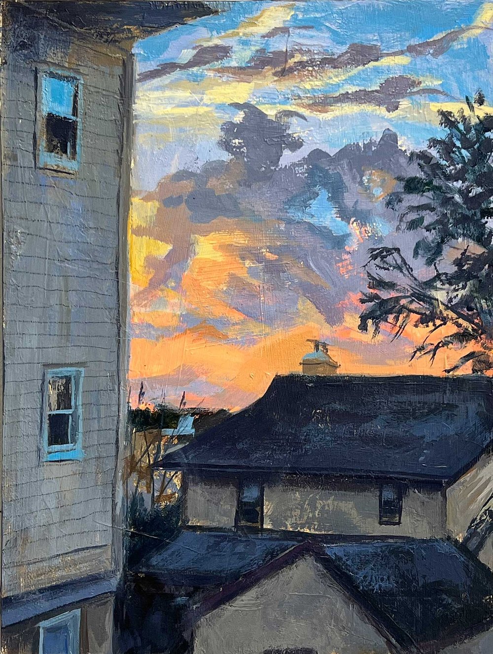  Sunset, acrylic on wood panel 16” x 12” $780 SOLD 