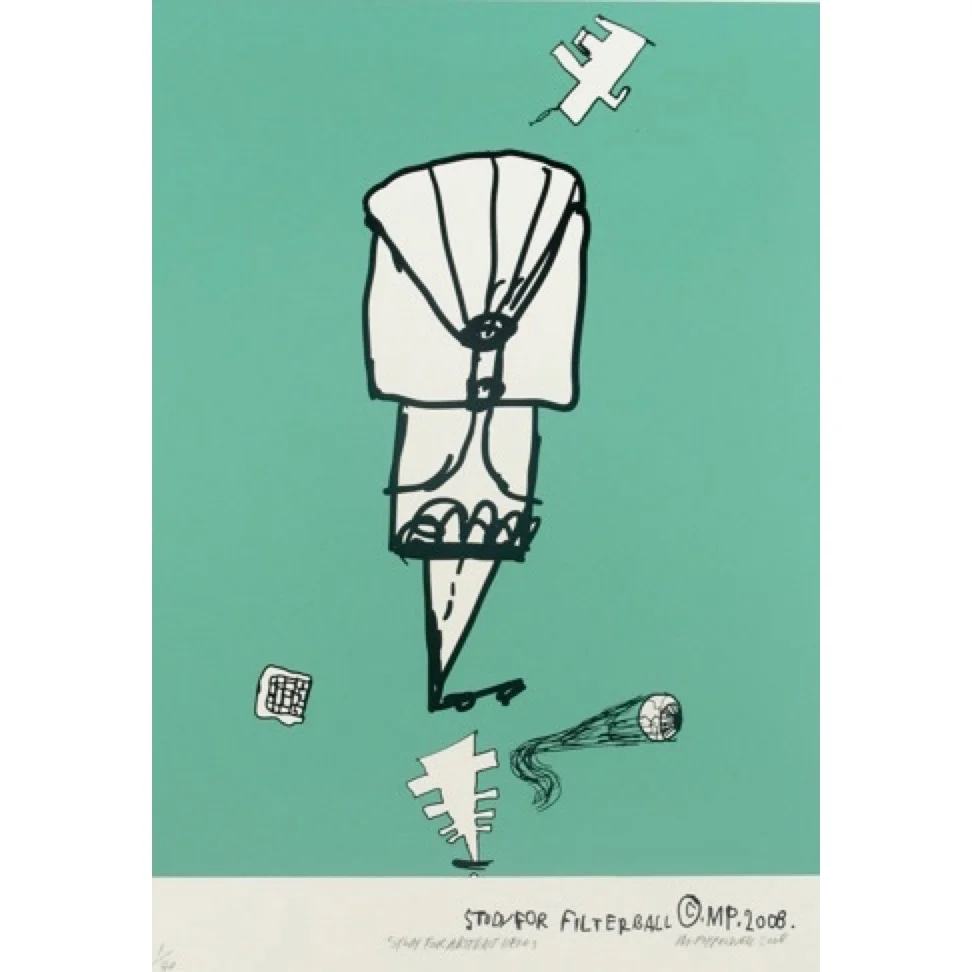 Study For Abstract Heroes - Teal