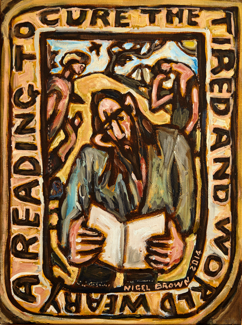   Reading to Cure (2014) By Nigel Brown  