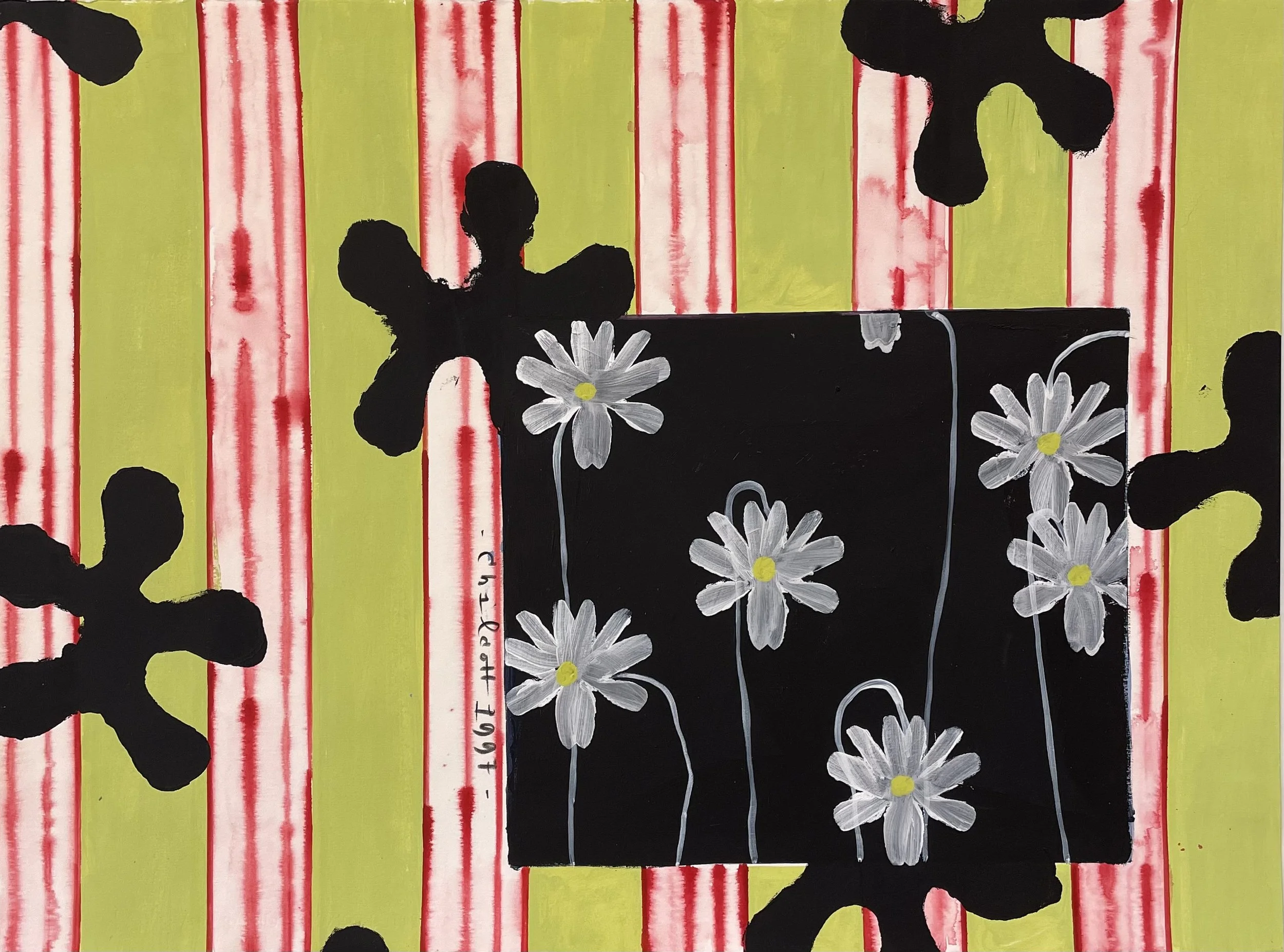 White Daisies & French Wallpaper