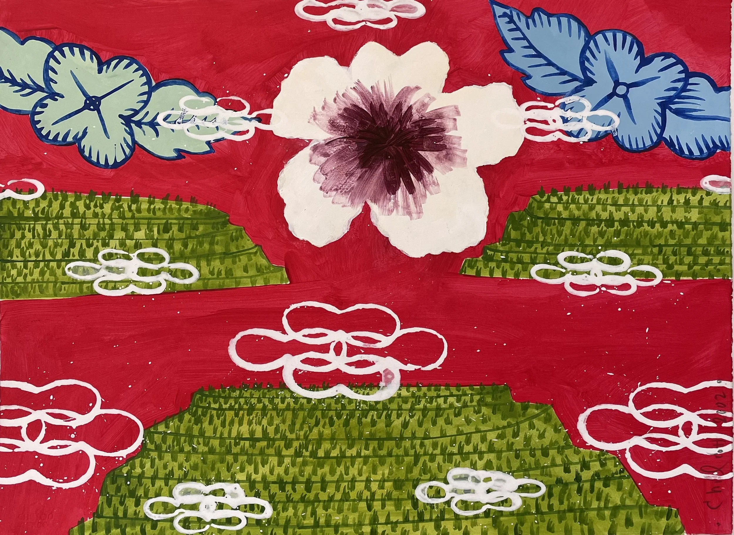 Paddies Flowers & Clouds