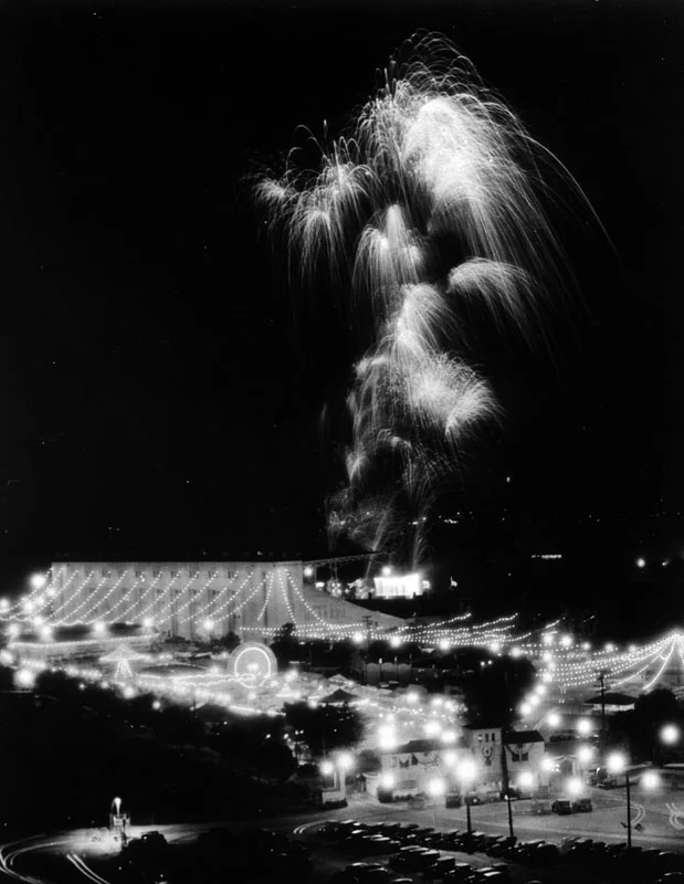New Year's Eve Fireworks photo courtesy Los Angeles Public Library Archives