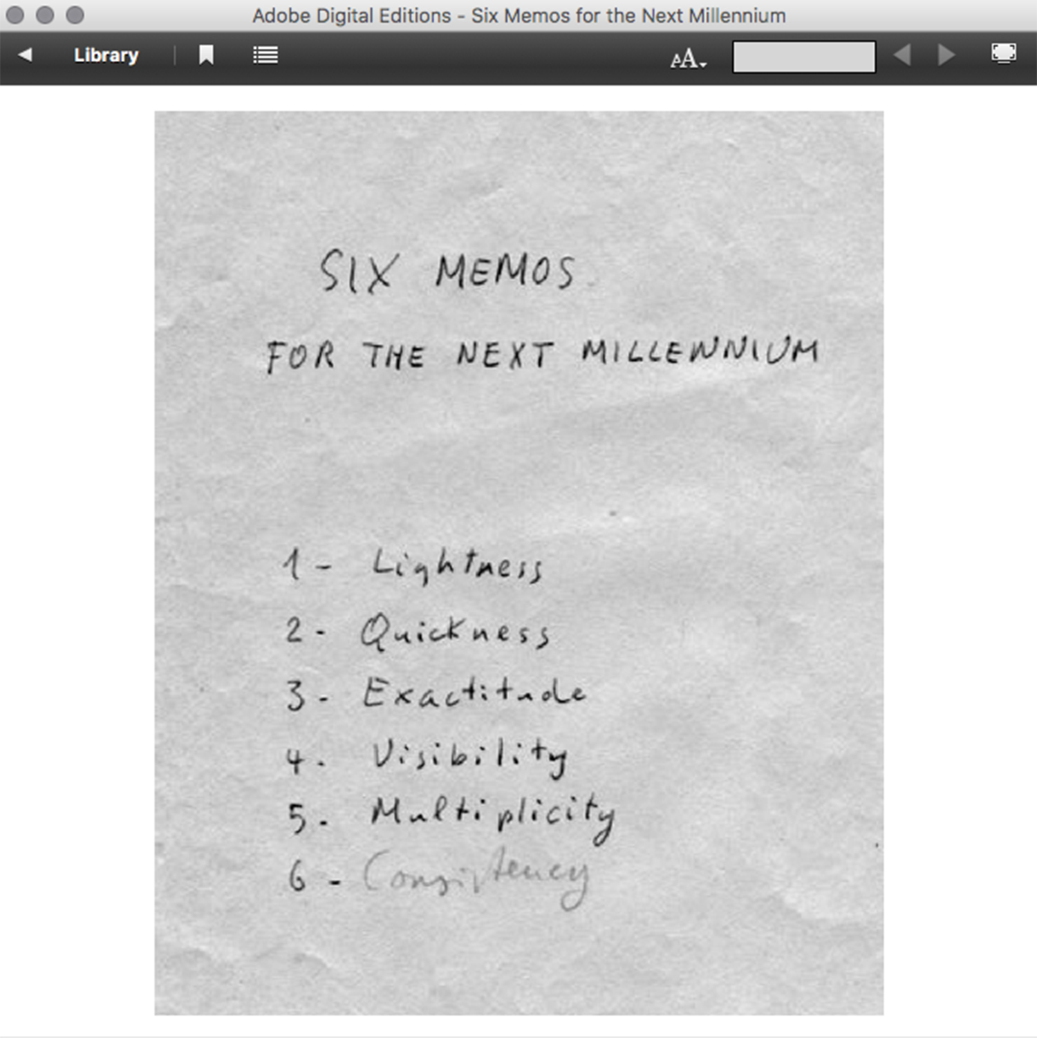 italo calvino six memos italo calvino six memos