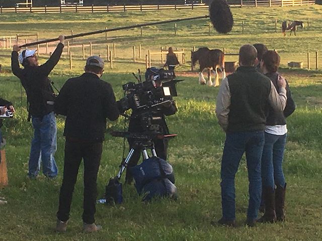 The past two days have been jam packed with #Hollywood types.  Shooting a short film about a girl and her horse. Look for it around Mother&rsquo;s Day.  We&rsquo;re honored that Covenant Grove  could play a part.