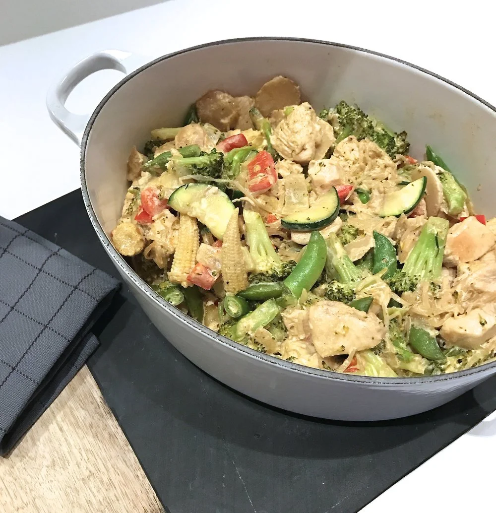 Kremet kyllingwok