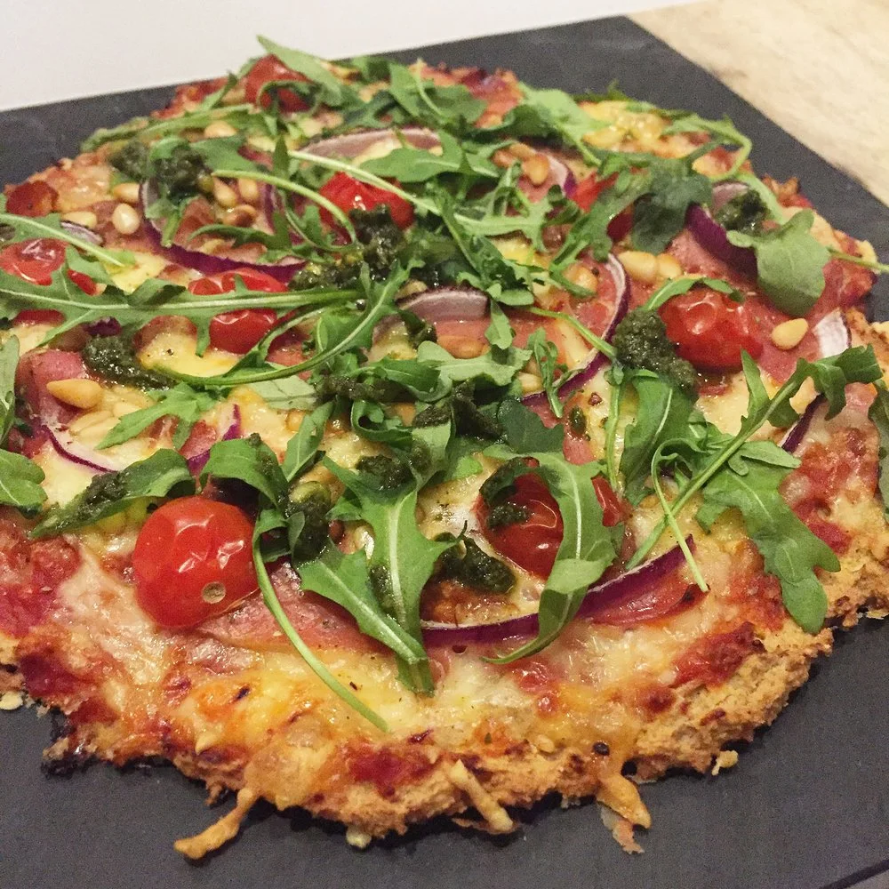 Pizza med havrebunn