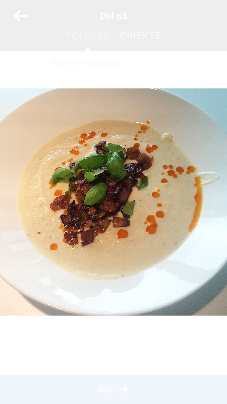 Blomkålsuppe - rask, enkel og god!