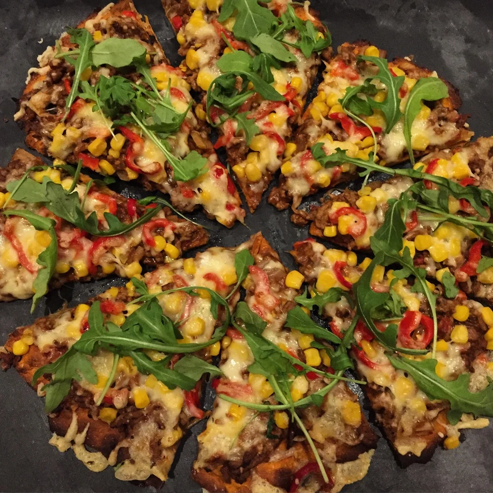 Søtpotetpizza