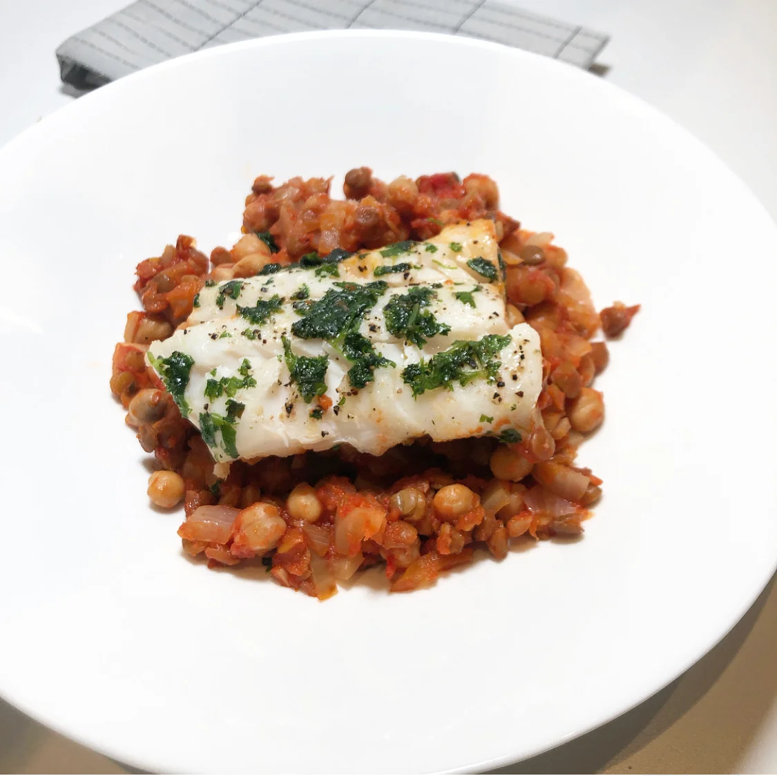 Tomatisert torskegryte