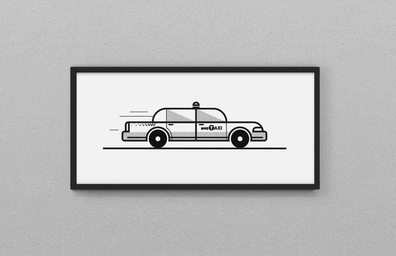 cab print on wall_black frame.png